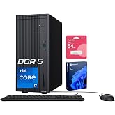 ASUS V500 Home &amp; Business Tower Desktop, 10-core Intel Core i7-13620H Processor, 16GB DDR5 RAM, 1TB SSD, DisplayPort, Wi-Fi 6, Wired KB &amp; Mouse, Win11 Pro, Bundle with ADATA 64GB USB Flash Drive