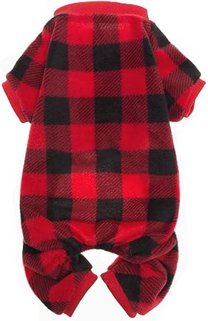 plaid pjs for dogs