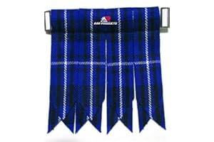 AAR PRODUCTS AAR Tartans Kilt Flashes with Heavy Buckle Elastic Adjusters Fit