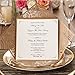 Doris Home wedding invitations wedding invites invitations cards wedding invitations kit Square Gold Laser-cut Lace Flower Pattern Invitation, 1 piece