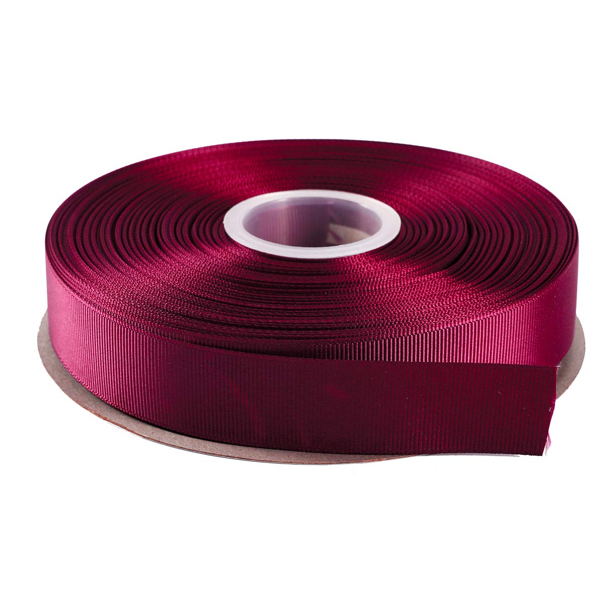 ITIsparkle 25mm Grosgrain Ribbon 45 Meters-Roll Set for Gift Wrapping Scrap Books Party Favor Hair Braids Hair Bow Baby Shower Decoration Floral Arrangement Craft Supplies, Burgundy Ribbon