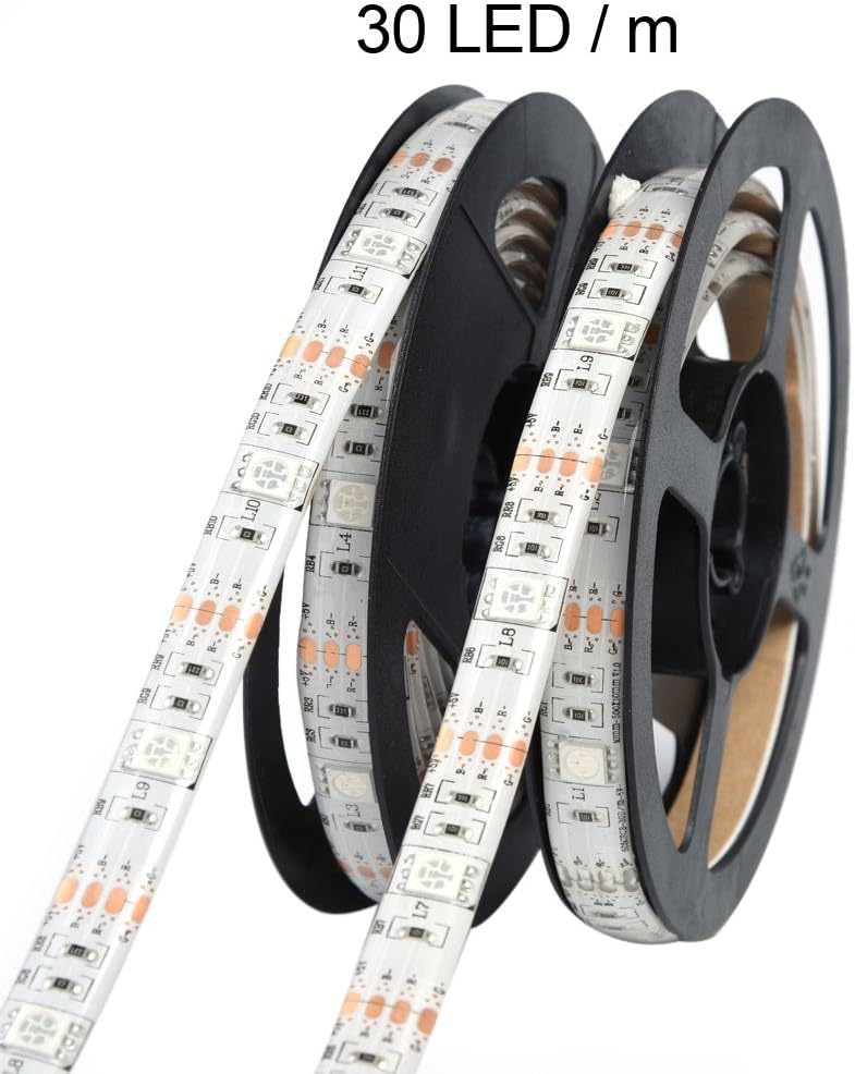 Fdit Colorful USB Led Strip 5050 RGB Waterproof Flexible LED Energy Saving for TV Backgrounds Light 30 LED/m for Shelf Cabinet Lighting Commercial Applications(1#) - Image 5