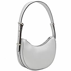 Small Crescent Smooth PU Leather Underarm Shoulder