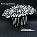 SEPBRIDALS Crystal Rhinestone Bride Wedding Hair Comb Pins Side Comb Accessories Jewelry GT4381 (Silver)