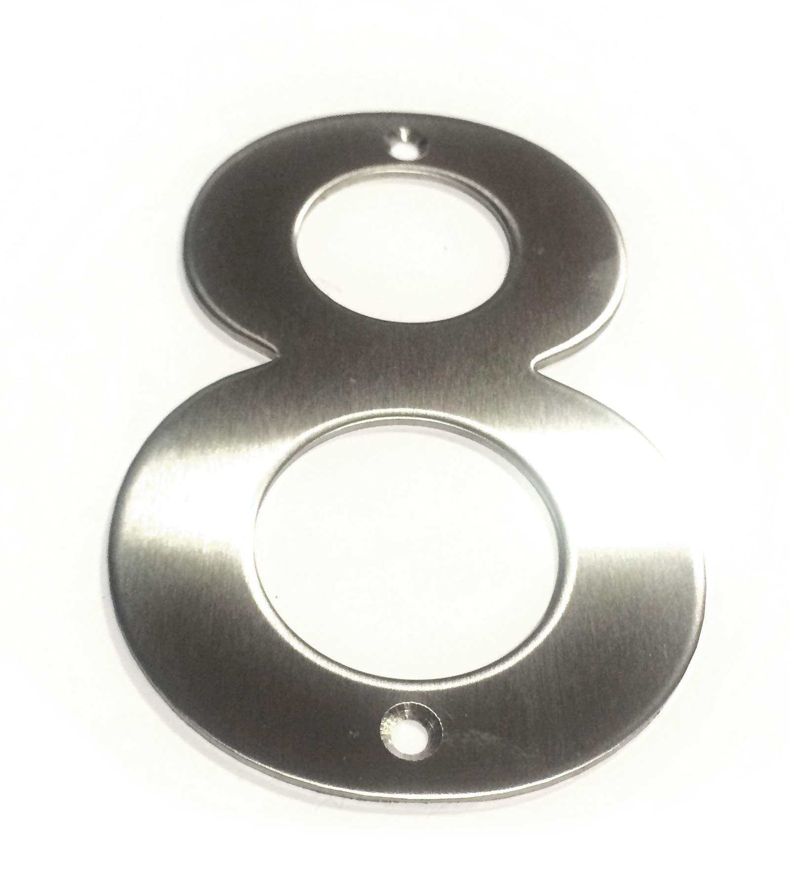 Brushed Stainless Steel House Numbers Screw on All Numbers 10cm Tall - 1 to 9999#(None)~(None)~8