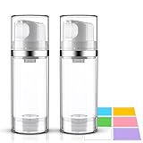 Cosywell Airless Pump Bottles 3.4oz/100ml Empty