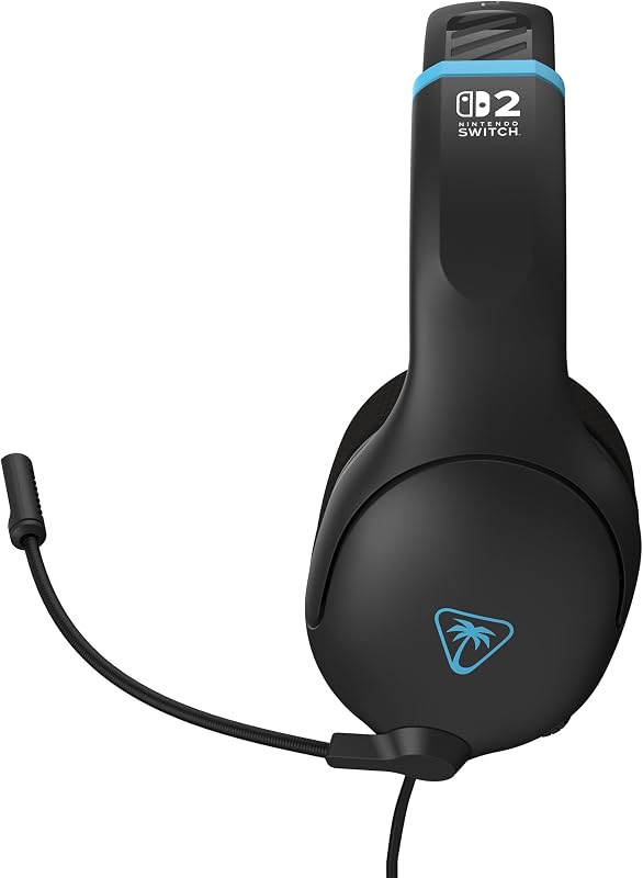 Airlite Fit Noir Anthracite Casque de Gaming Filaire sous Licence Officielle pour Nintendo Switch 2, Nintendo Switch Lite - Modèle OLED