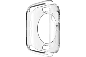 Miimall Compatible Apple Watch Case Series 4 5 6 40mm, Durable Flexible TPU Protective Bumper Cover for Apple Watch Series 6 Series 5 Series 4 40mm Case Clear