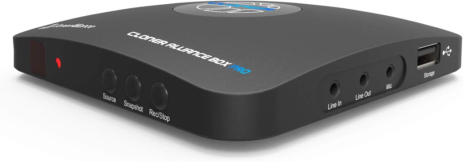 HDML-Cloner Box Pro, Capture 1080p HDMI Videos/Games and Play Back Instantly with The Remote Control, Schedule Recording, HDMI/VGA/AV/YPbPr Input. No PC Required. : Camera & Photo