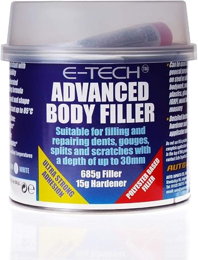 MP Essential E-TECH Advanced Body Filler 700g Filler 15g Hardener