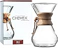 CHEMEX Pour-Over Glass Coffeemaker - Classic Series - 8-Cup - Exclusive Packaging