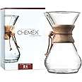 Chemex Pour-Over Glass Coffeemaker - Classic Series - 8-Cup - Exclusive Packaging