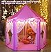 beebeerun Kids Play Mat Plush Carpet Rug Hexagon Coral Play Mat Rug for Princess Tent