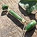 Jade Roller and Gua Sha Massage Tool for Face Neck Body , Natural Jade Stone Set for Slimming and Firming Skin ,Facial Roller for Rejuvenate Skin and Reduce Wrinkles Aging