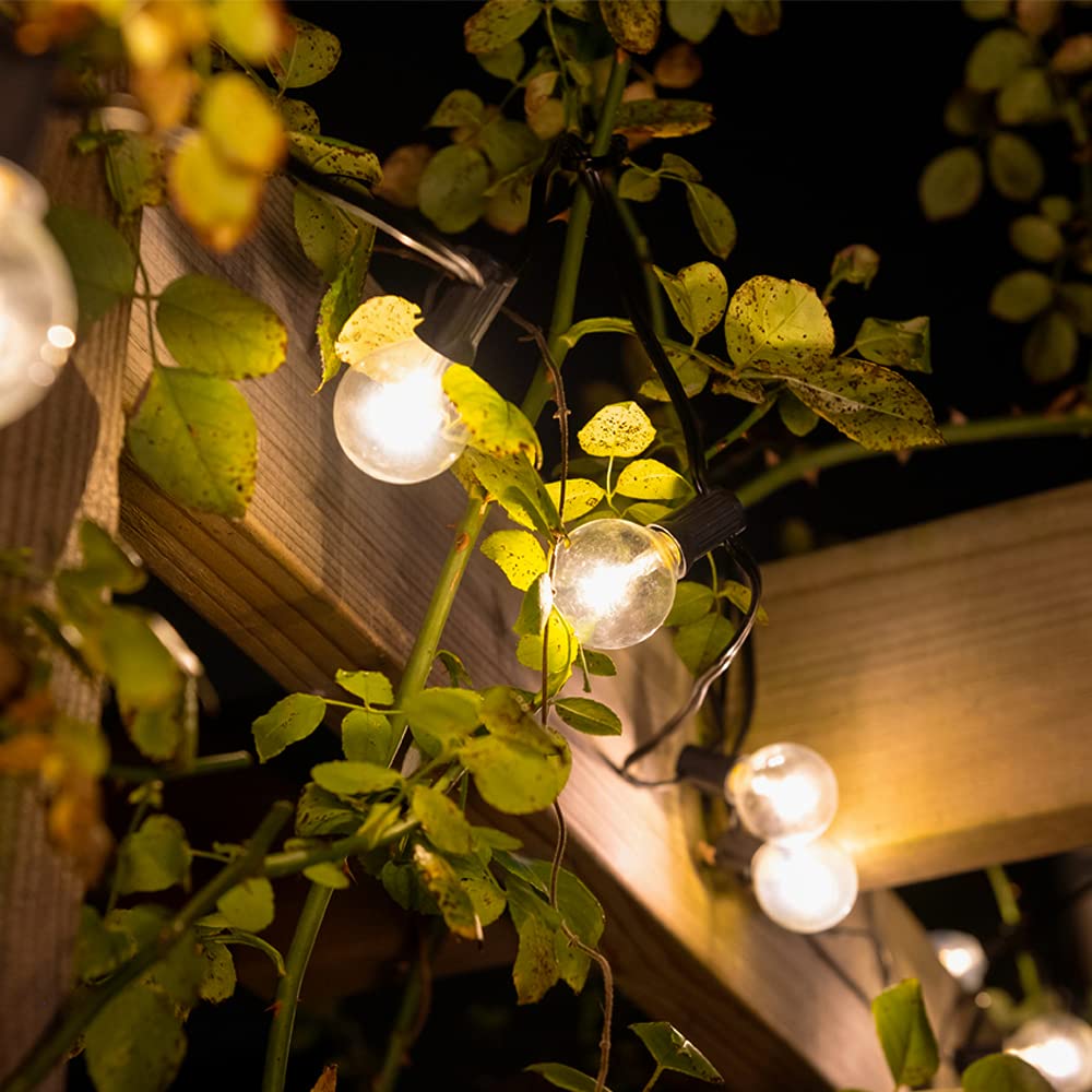 SolarCentre, Multi Falmouth USB Solar Powered Outdoor Festoon Lights - 25 Glass Bulbs