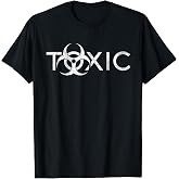toxic biohazard symbol white distressed T-Shirt