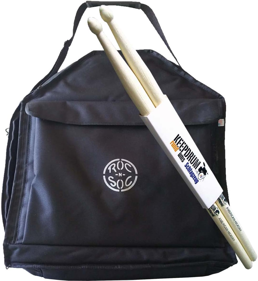 ROC N SOC The Bag Throne For Drum Stool + Keepdrum Drumsticks Pair