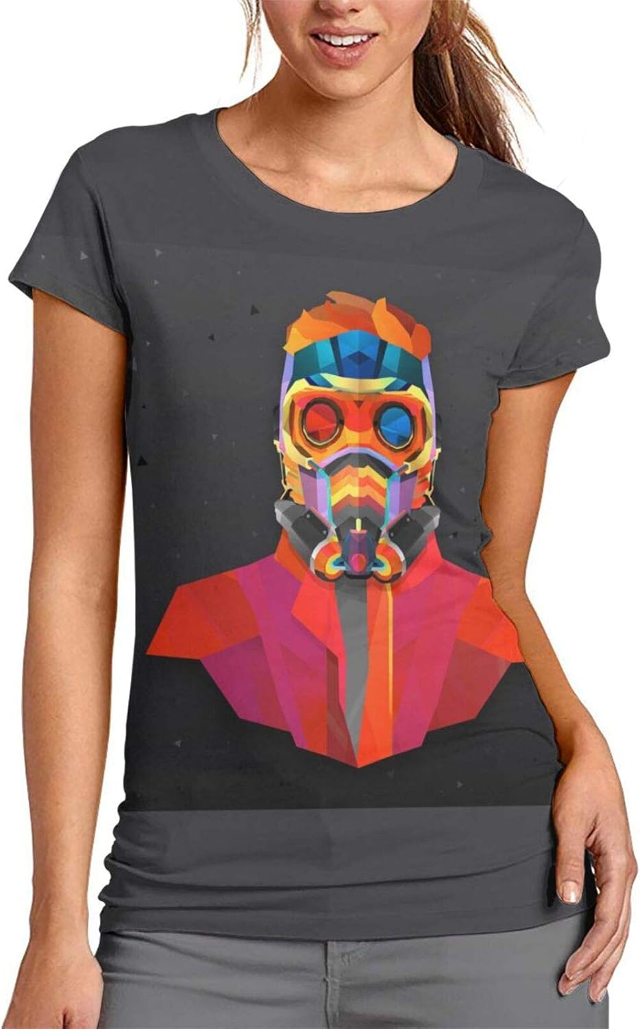 AMSYES (Guardians of The Galaxy Womens Jersey Outdoor Sports Black T-Shirts for Camp Medium 