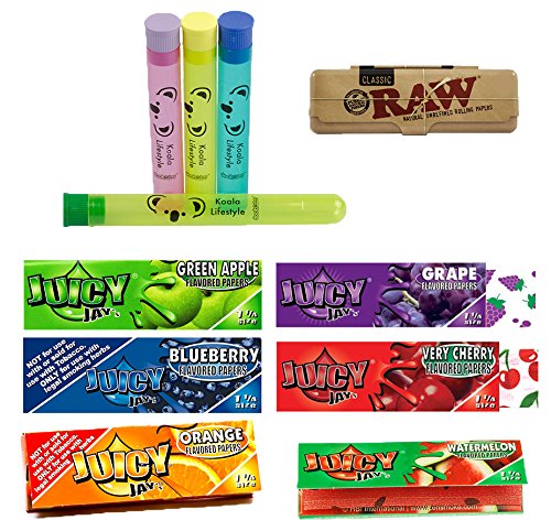 Juicy jay s mixed 1 1/4 flavored cigarette rolling pape…