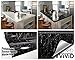 VViViD Black Marble Gloss Vinyl Architectural Wrap for Home Office Furniture Wallpaper Tile Sheet 6.5ft x 15.9 inches Roll (6.5ft x 15.9 inches 2-roll Pack)
