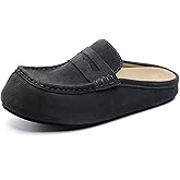 BWSEOBG Men's Wide Toe Platform Clogs Mules with Arch Support Comfort Handmade Suede Round Closed Toe Slippers Fashion Casual Slip-On Loafer Slides for Office Vacation