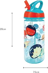 Nuby Super Flip Water Bottle 540ml 18oz No Spill Beaker Dinosaurs Pack of 2 view 6