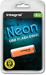 Integral Neon 8GB USB 2.0 Flash Drive - Orange view 4
