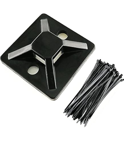 Amazon.com: HELLERMANNTYTON 151-01629 Cable Tie Mount, 4 Way