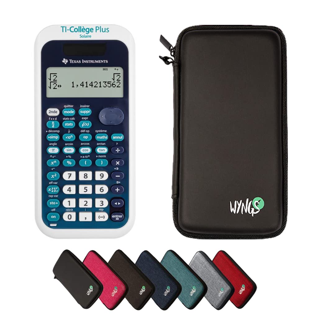 CALCUSO Basic Set Black with Calculator TI Collège Plus Solar