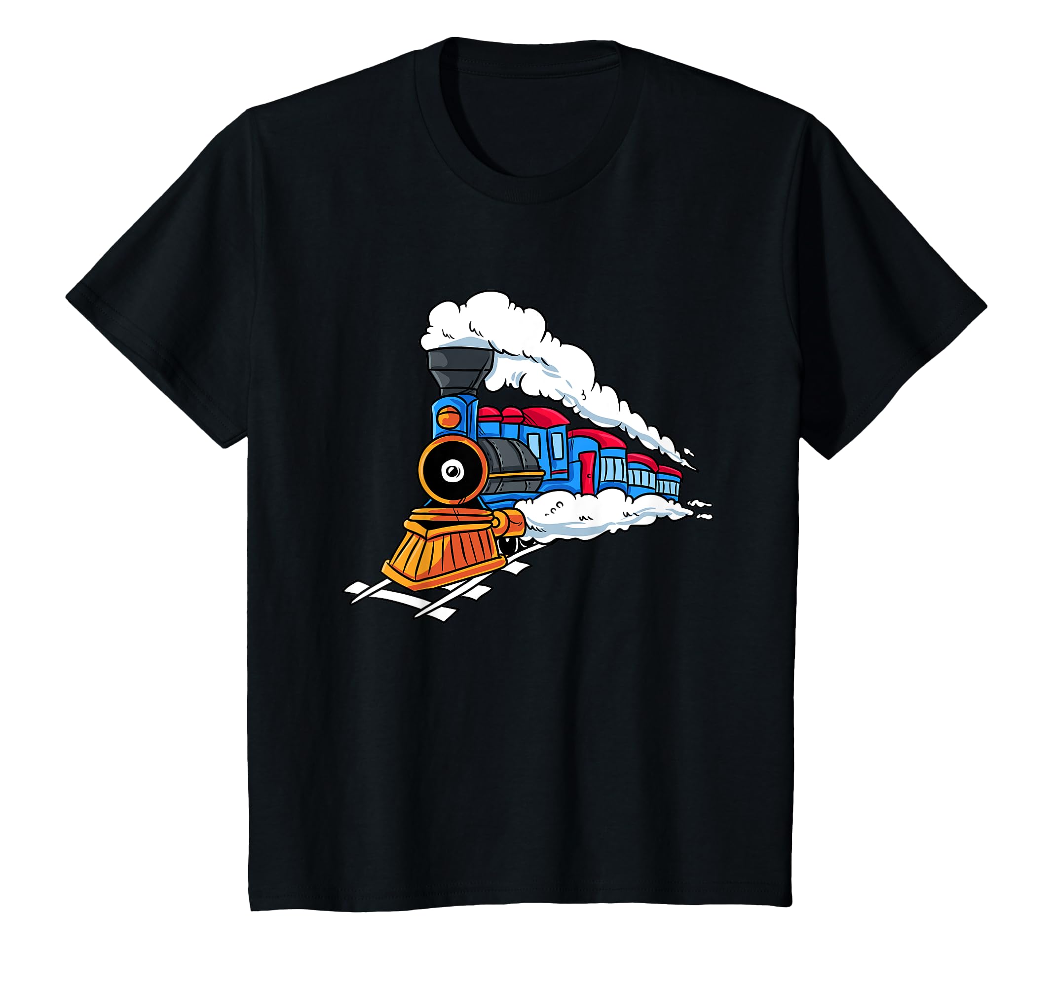 Steam Locomotive Train Gift for Kids Railroad Conductor T-Shirt
