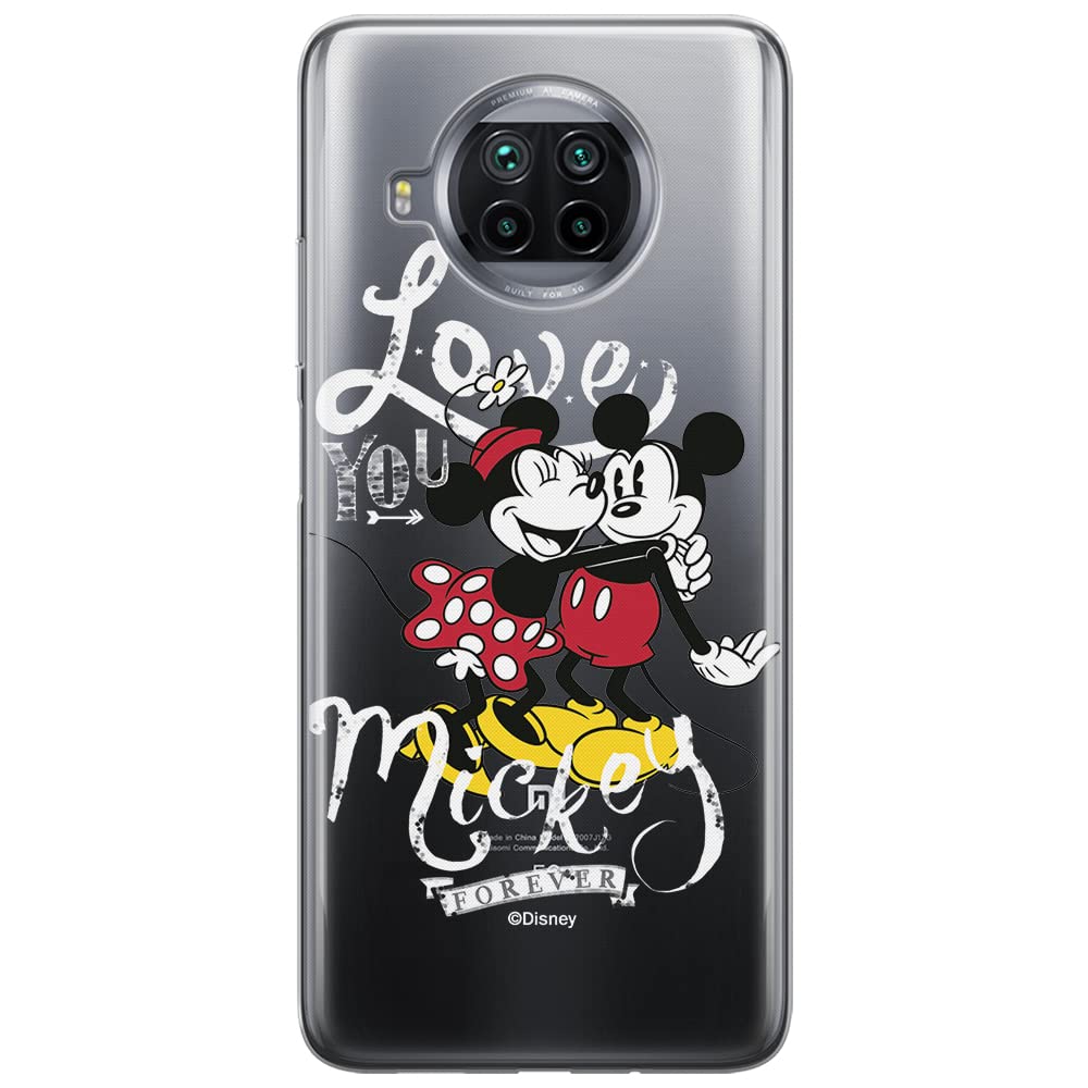 ERT GROUP mobile phone case for Xiaomi MI 10T LITE/REDMI NOTE 9 PRO 5G original and officially Licensed Disney pattern Mickey & Minnie 001, partially transparent — image 1