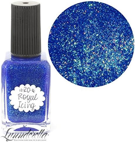 Lynnderella Limited Edition Christmas Advent Nail Polish Royal Blue Shimmerella—December 20-Royal Icing