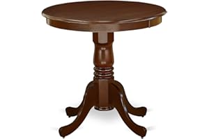 East West Furniture EMT-MAH-TP Eden Dining Room Table - a Round kitchen Table Top with Pedestal Base, 30x30 Inch, Mahogany