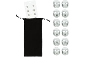 UYEDUJZ Bridal Veil Weights for Wedding Veil, 12 Pairs Magnetic Pearl Veil Weights for Securing Long Veils, Double-Sided Pearl Veil Magnets Outdoor Wedding Accessories for Brides