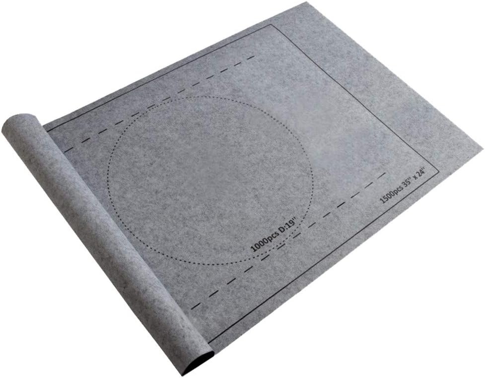 Haluoo Felt Puzzle Mat Roll Up Puzzle Mat Jigsaw Storage Felt Mat Jigsaw Puzzle Keeper Puzzle Store Saver Jigroll Up to 1500 Pieces No Folded Creases with Storage Bag