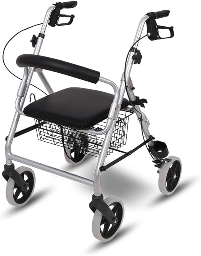 MYJZY Collapsible Portable Walkers for Seniors,Rollator Walker with