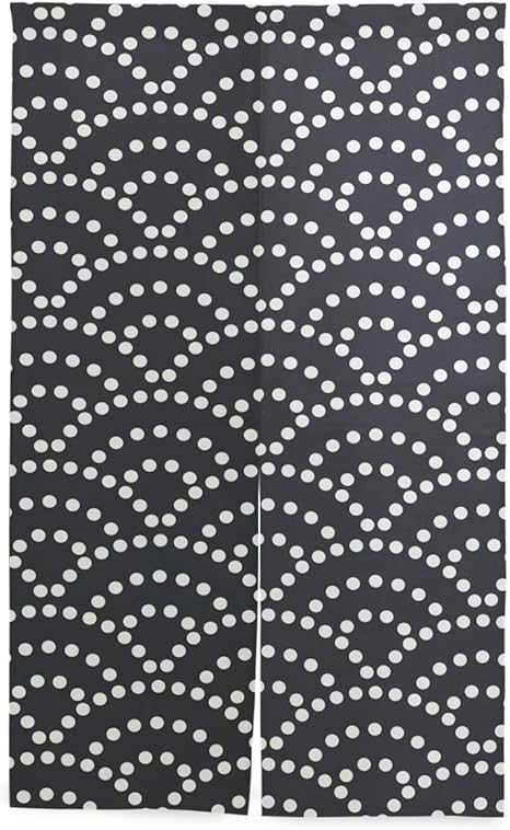 Amazon のれん おしゃれ 目隠し 暖簾 ロング カーテン 遮光 シンプル かわいい 和柄 花柄 和風 クラシック 復古 白黒 ブラックキッチン 窓 リビング 出入り口 幅86cm X 丈143cm 突っ張り棒付き のれん オンライン通販