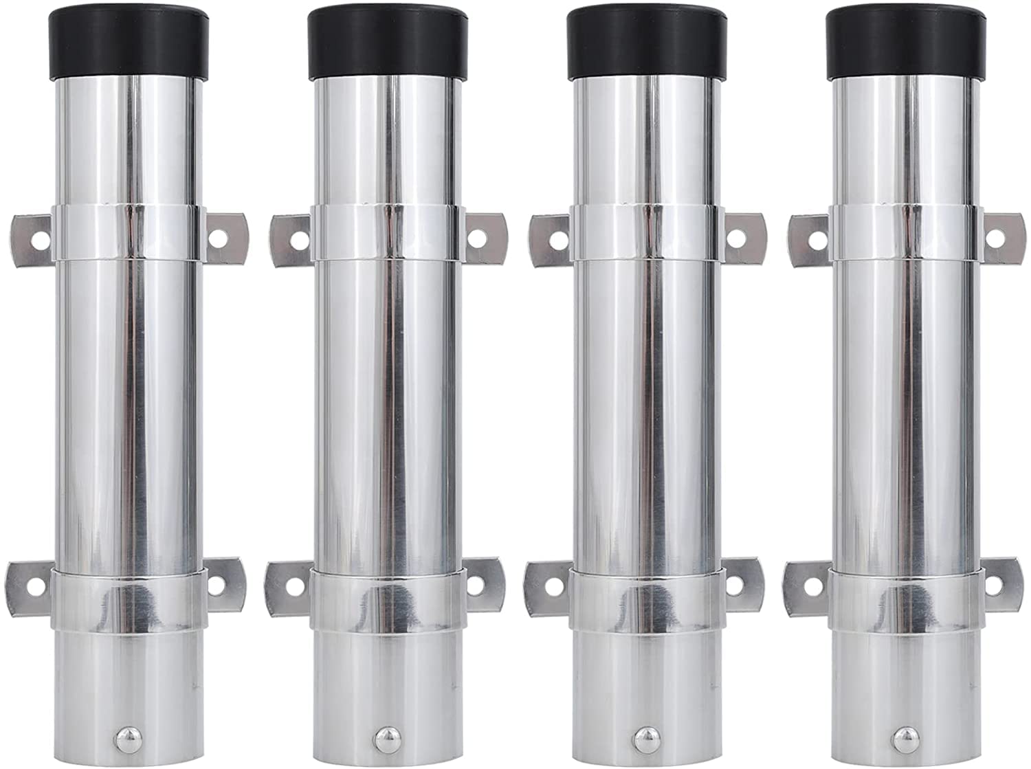 9Tong Steel Wall Rod Holder Fishing Stainless Mount Rod Holder Marine Side Boat Pole Holders Kayak Saltwater Freshwater 4Pcs