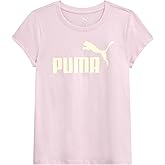 PUMA Girls T-Shirt - Core Logo T-Shirt for Girls - Basic Athletic Crewneck Short Sleeve Tee (7-16)