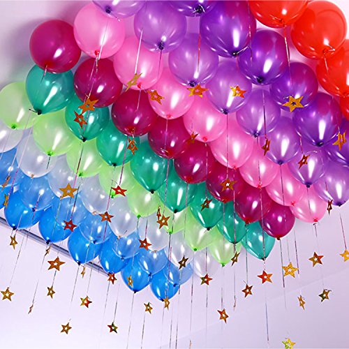 image for DealKits_Store (12 Colors, 108 Pack) Balloons, DealKits 12 Inches Asso