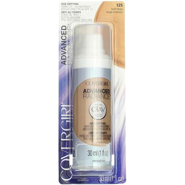 COVERGIRL ADVANCED RADIANCE AGE-DEFYING MAKEUP, BUFF BEIGE [125], 1 OZ (PACK OF 3)