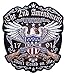 Leather Supreme Large Patriotic American Eagle The 2nd Amendment Biker Patch-Silver-Large