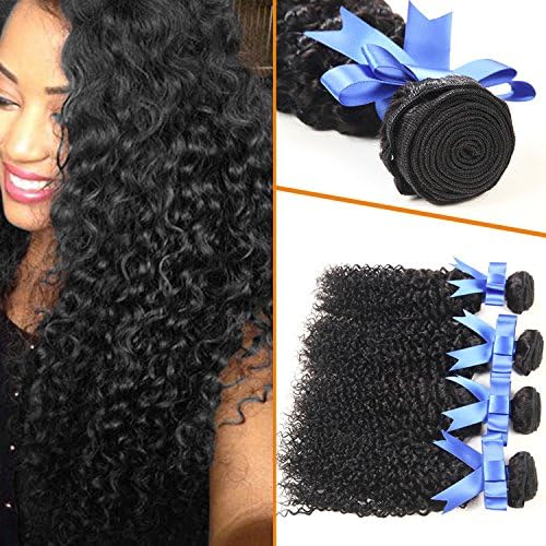 Lovenea TM Afro Kinky Curly Extension Virgin Human Hair 4 Bundles