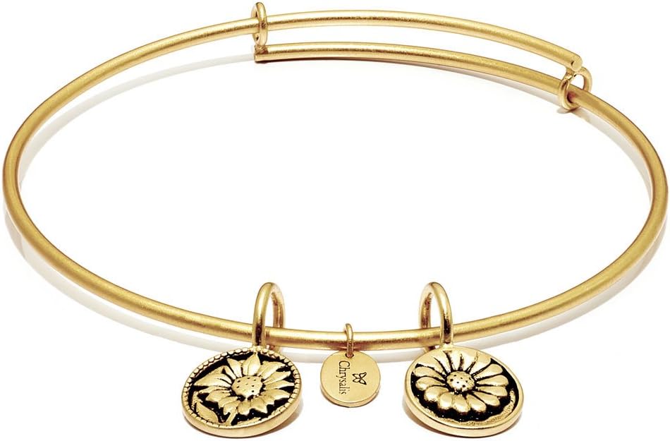 Chrysalis "Believe" Gold Plated Expandable Bangle Bracelet