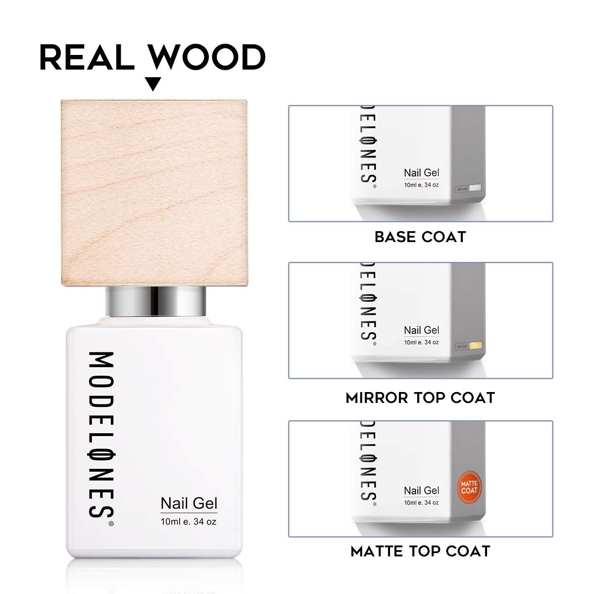 Matte Gel Top Coat, No Wipe Gel Top and Base Coat, Matte Top Coat, 3 X 10 ML Soak Off LED Gel Nail Polish, High Gloss Shiny Matte Gel Polish Effects for Home Use : Beauty