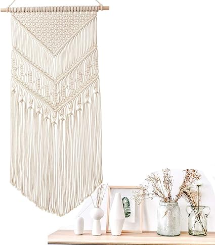 Macrame Wall Hanging Handwoven Bohemian Cotton Rope Boho Tapestry Home Decor Uk Home Decor Home Garden
