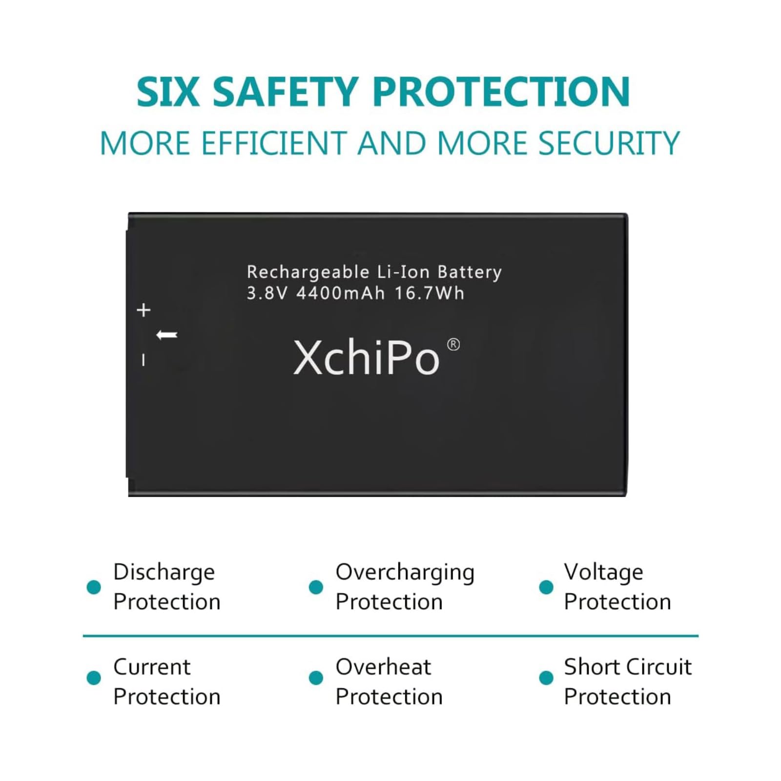 XCY New 4400mAh Replacement Battery for Novatel Jetpack MiFi 7730L Mobile Hotspot 40123117 (1 Pack)