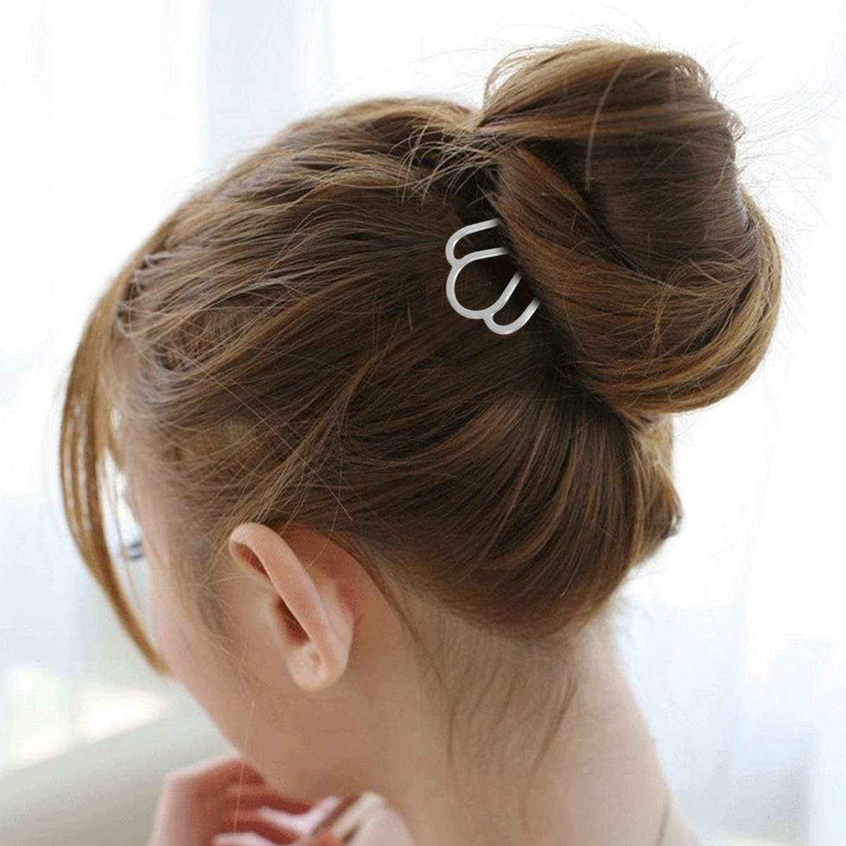 Lurrose 6pcs Handmade Hairpins Antique Hair Sticks Simple Hair Fork Han Clothes Hair Clips Decoration for Girls Women Ladies Silver - Image 4