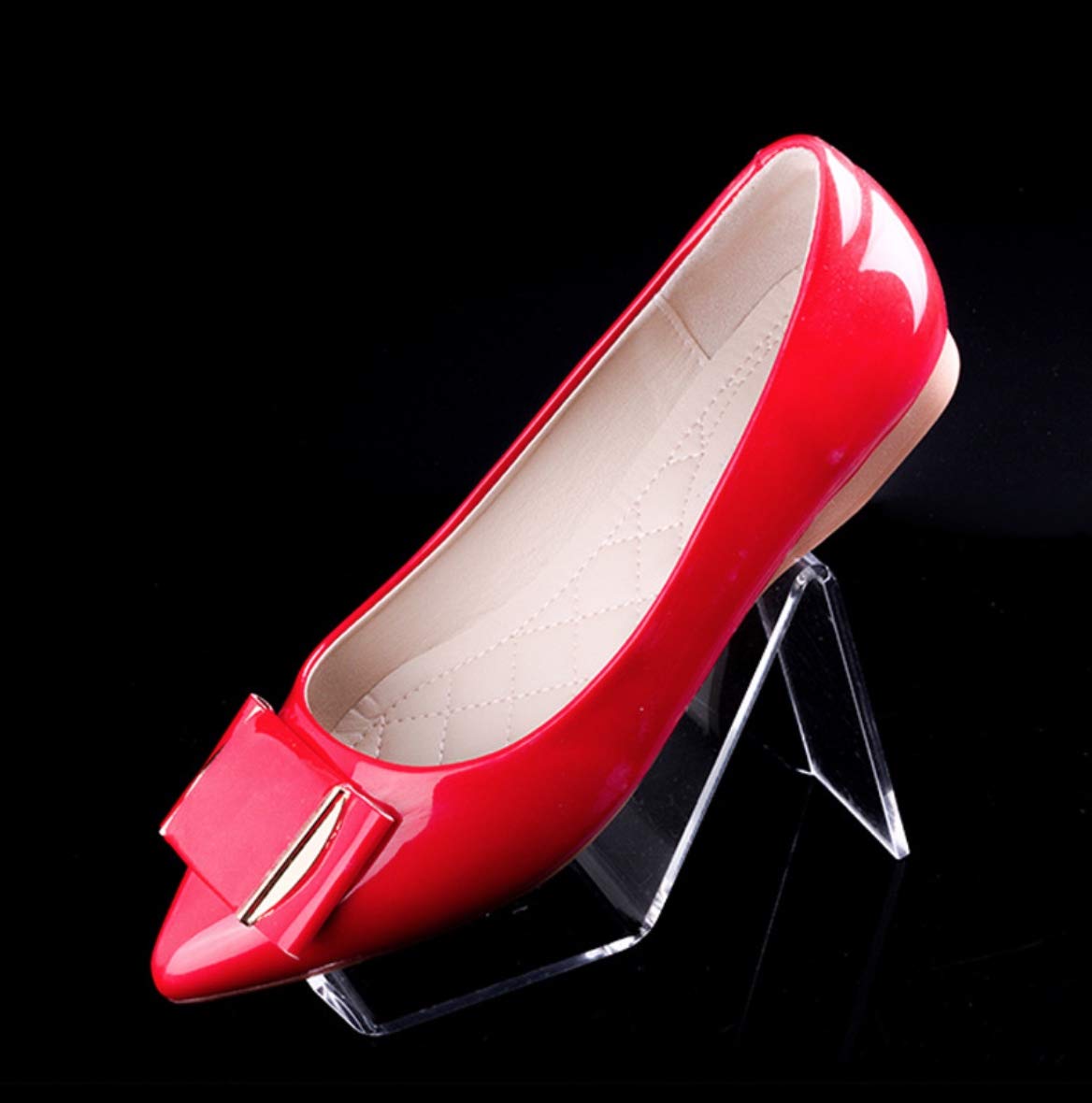 Photo 1 of 10x Clear Acrylic Shoe Retail Shop Display Rack Show Stand Sandal Riser Support