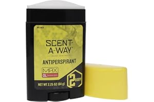 Hunters Specialties Scent-A-Way MAX Odorless Antiperspirant for Hunters, Trappers, Anglers, and Campers, 2.25 Oz